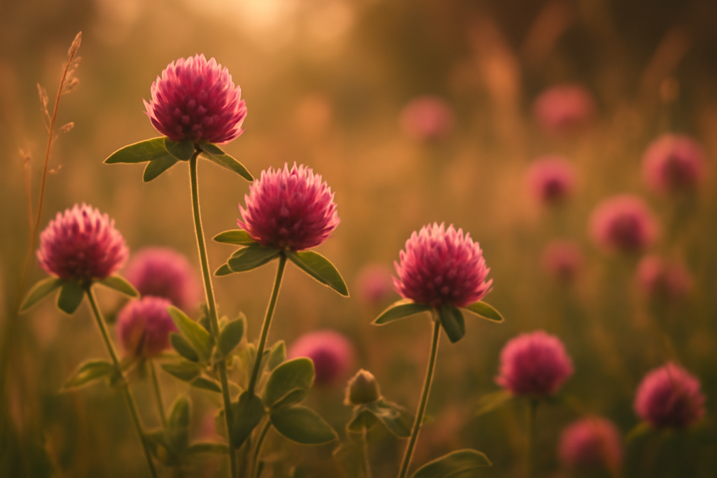Rotkleeblüten – Ein natürlicher Begleiter in wechselhaften Zeiten 🌸